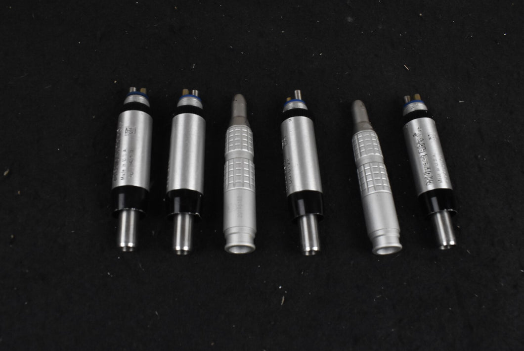 Lot of 6 Midwest Rhino and XP Dental Dentistry Pneumatic Handpieces