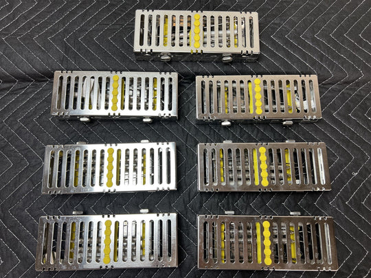 Lot of 7 Hu-Friedy Dental Instrument Cassettes