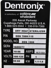 Load image into Gallery viewer, Dentronix DDS 7000 Dental Dry-Heat Instrument Sterilizer System
