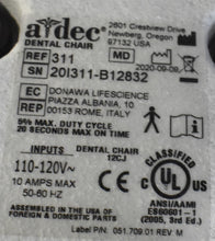 Load image into Gallery viewer, Adec 311 Dental Exam Chair with 541 12 O'Clock Rear Delivery, 375L Exam Light
