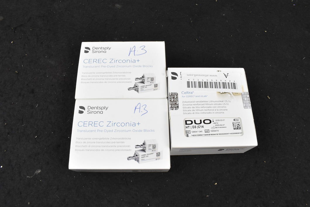 Dentsply Sirona Celtra, Zirconia+ Dental Milling Blocks for CAD/CAM Dentistry