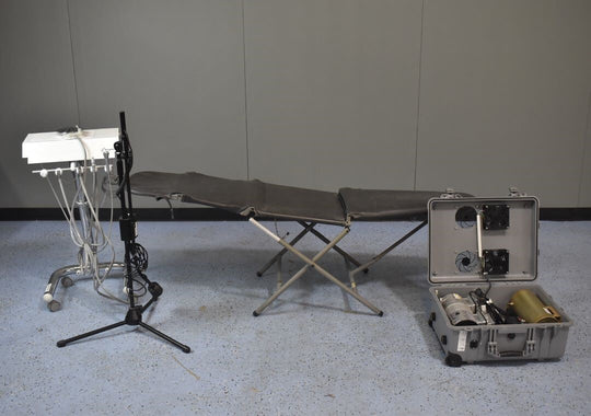 Aseptico AirPac II Compressor, CompriCart II, AseptiChair, Dental LED Light