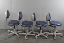 Load image into Gallery viewer, Lot of 4 Midmark Dental Adjustable Doctor Stools
