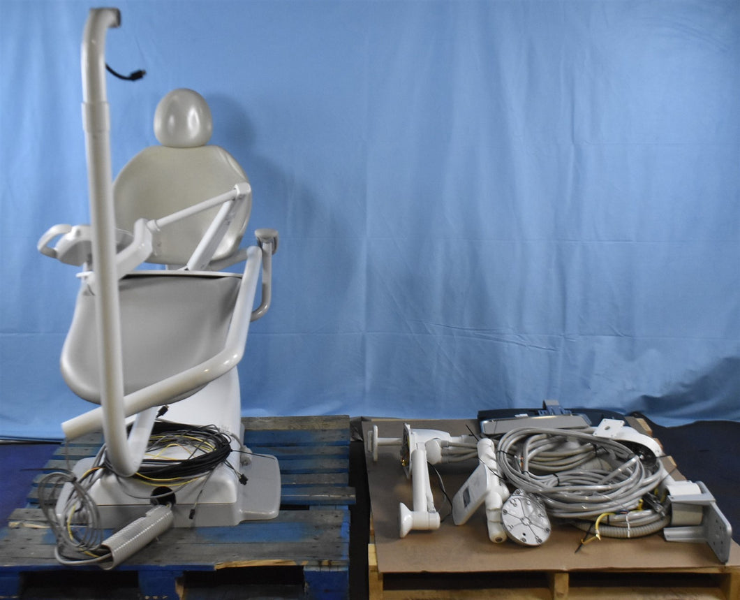 Adec 311 Dental Exam Chair with 541 12 O'Clock Rear Delivery, 375L Exam Light