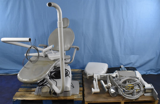 Adec 311 Dental Exam Chair with 541 12 O'Clock Rear Delivery, 375L Exam Light
