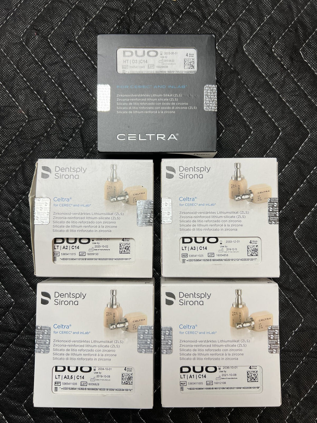 Lot of 18 Dentsply Celtra Dental Milling Blocks for CAD/CAM Dentistry