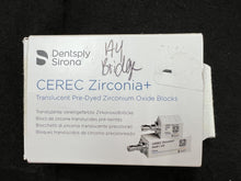 Load image into Gallery viewer, Lot of 30 CEREC Zirconia Translucent Pre-Dyed Zirconium Oxide Milling Blocks
