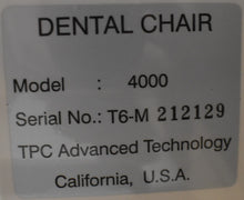 Load image into Gallery viewer, NEW UNUSED TPC 4000 Dental Ergonomic Exam and Treatment Chair
