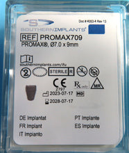 Load image into Gallery viewer, NEW UNUSED Lot of 19 Southern Implants PROMAX/ TRI-NEX Dental Implant Systems
