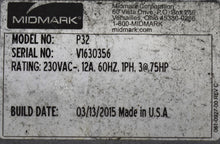 Load image into Gallery viewer, Midmark PowerAir P32 Dental Oil-Free Air Compressor
