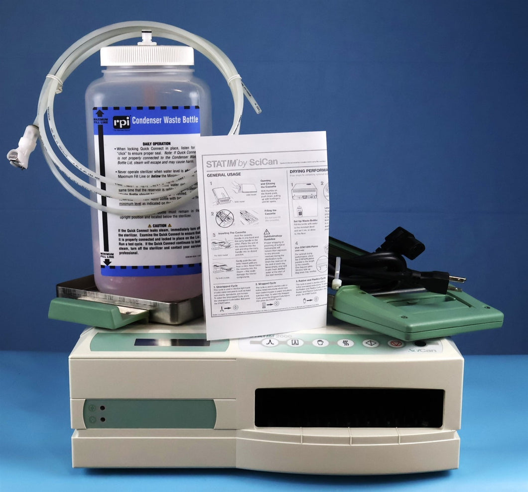 SciCan STATIM 2000 Cassette Autoclave Sterilizer REBURBISHED W/ 1 YEAR WARRENTY