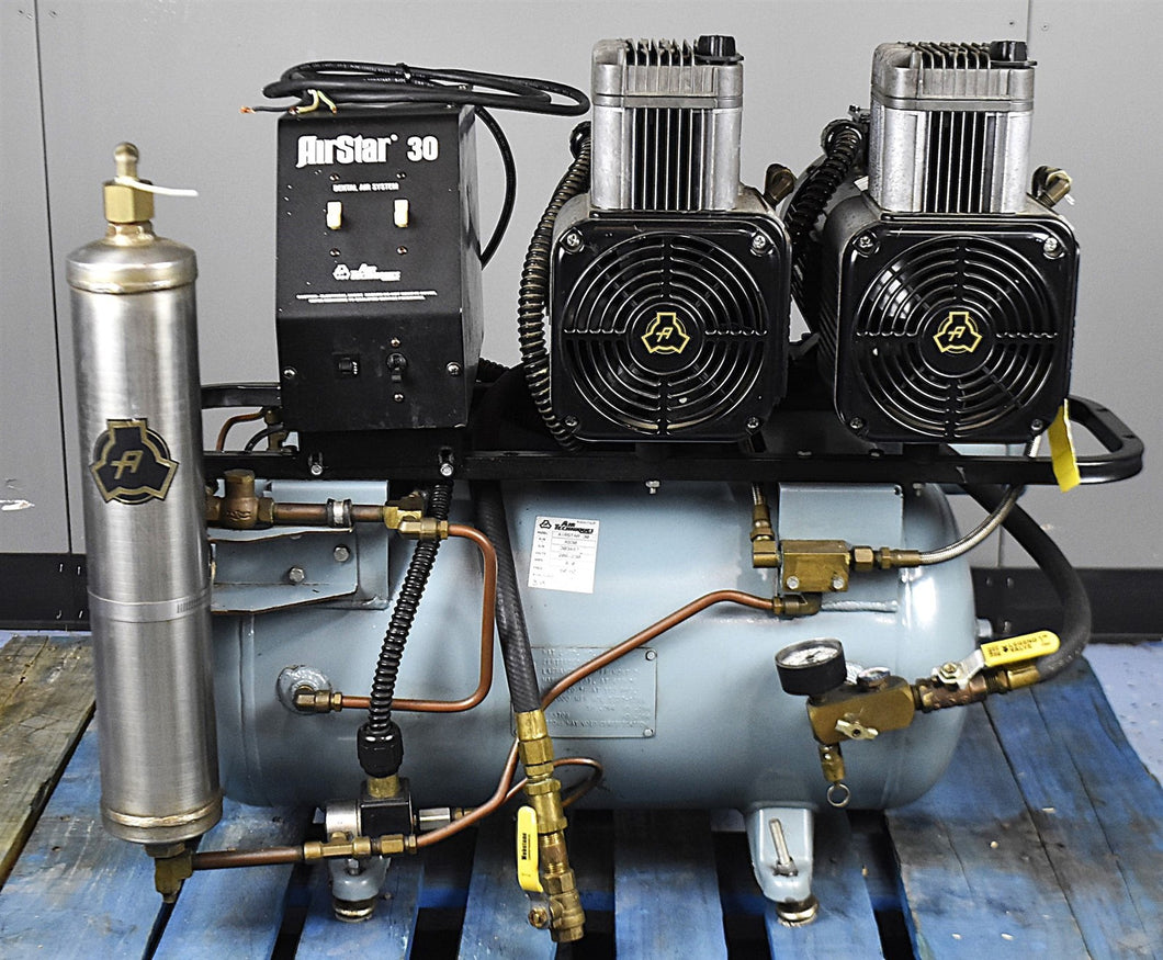 Air Techniques Airstar 30 Dental Dentistry Oil-Free Air Compressor Unit