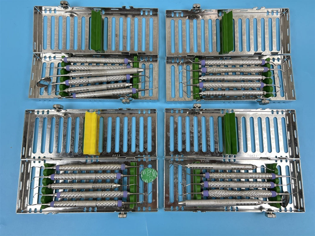 Lot of 4 Hu-Friedy Dental Prophy Instrument Sets