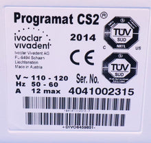 Load image into Gallery viewer, Ivoclar Vivadent Programat CS 2 Dental Restoration Furnace w/ Pump
