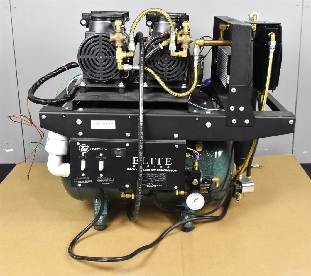 Techwest Elite Series ACOR2D2 Dental Oil-Free Air Compressor System