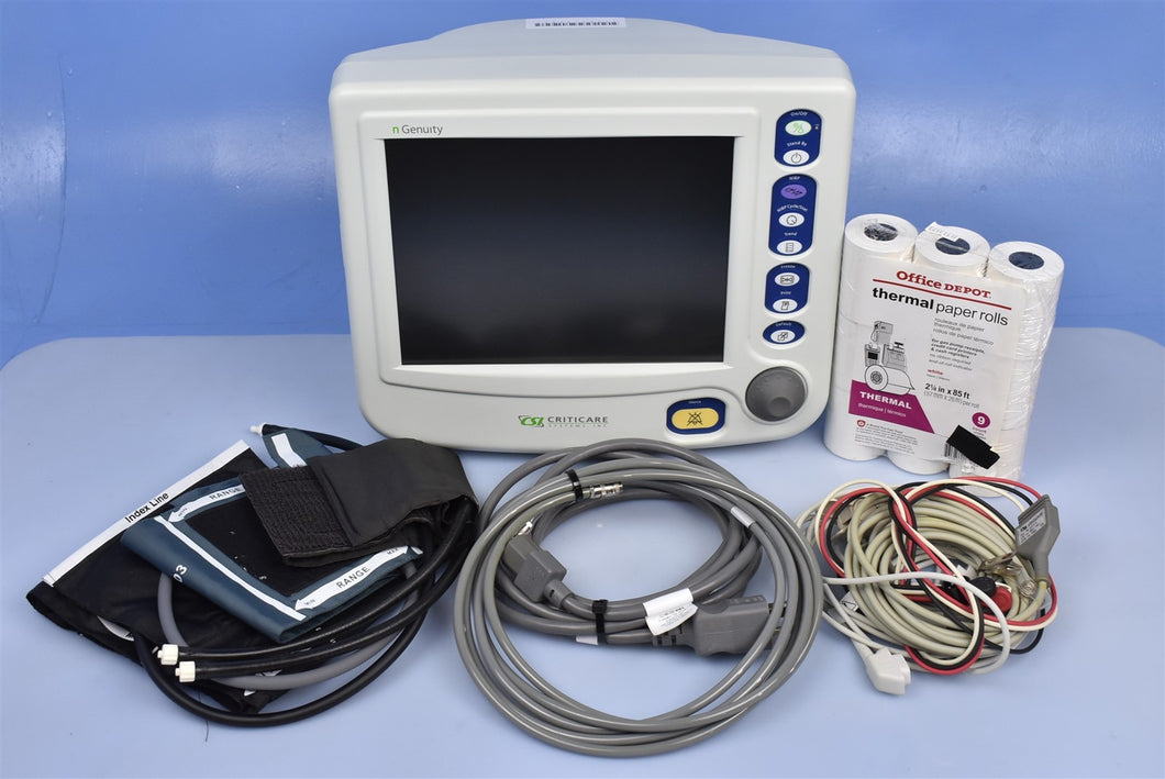 CSI Criticare nGenuity Medical Patient Vital Signs Monitor