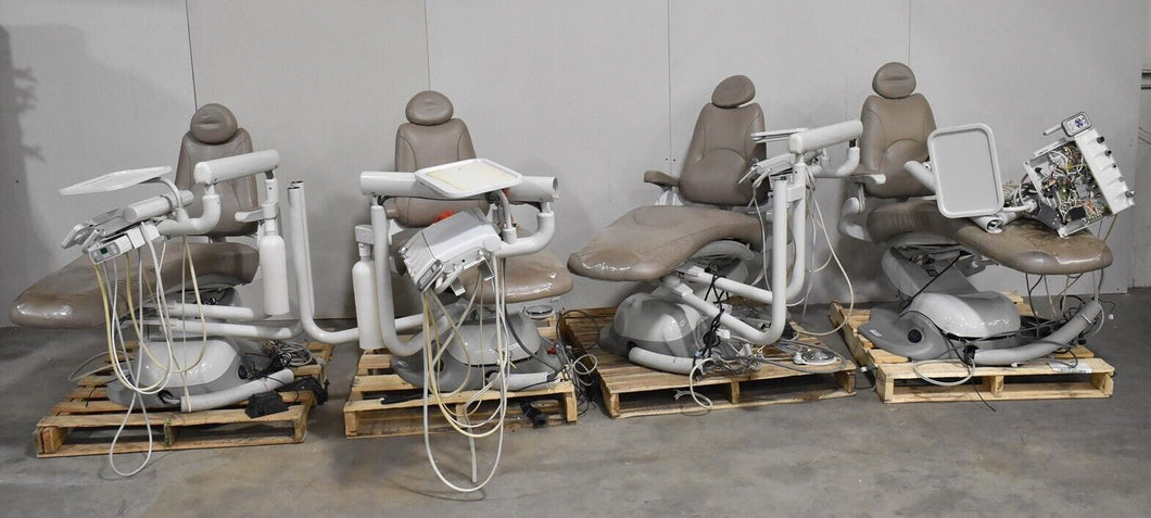 Lot of 4 Pelton and Crane SP30 Dental Exam Chair Operatory Set Up Packages