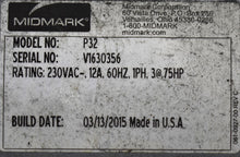 Load image into Gallery viewer, Midmark PowerAir P32 Dental Oil-Free Air Compressor
