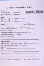 Load image into Gallery viewer, Tuttnauer EZ9 Dental Autoclave Steam Instrument Sterilizer System
