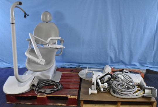 Adec 311 Dental Exam Chair with 541 12 O'Clock Rear Delivery, 375L Exam Light