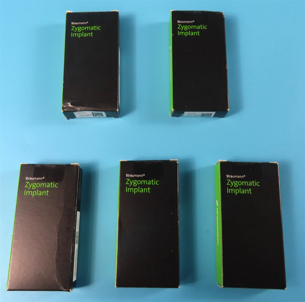 NEW UNUSED Lot of 5 Straumann Zygomatic Flat Dental Implant Systems