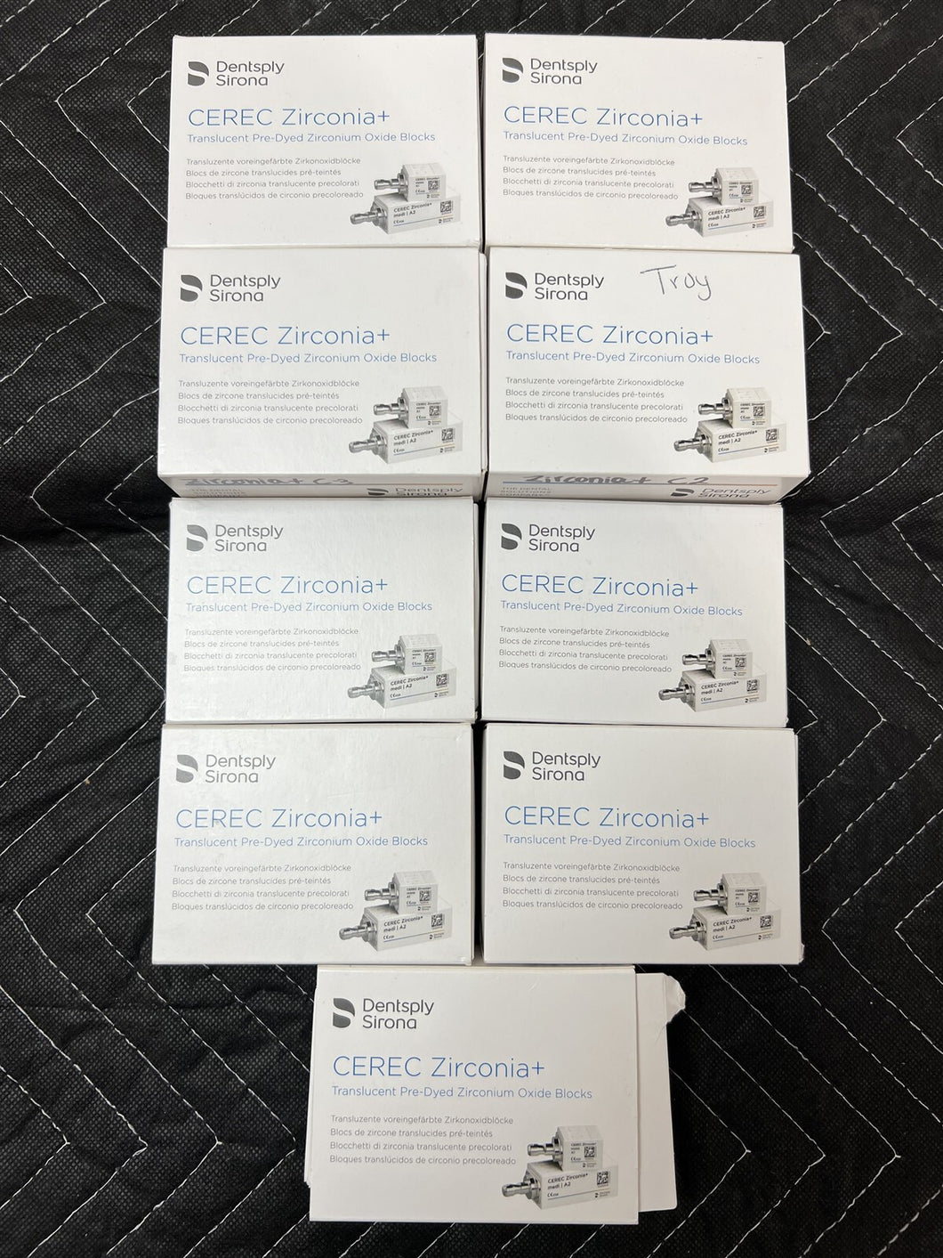 Lot of 22 Dentsply Sirona CEREC Zirconia+ Dental CAD/CAM Milling Blocks