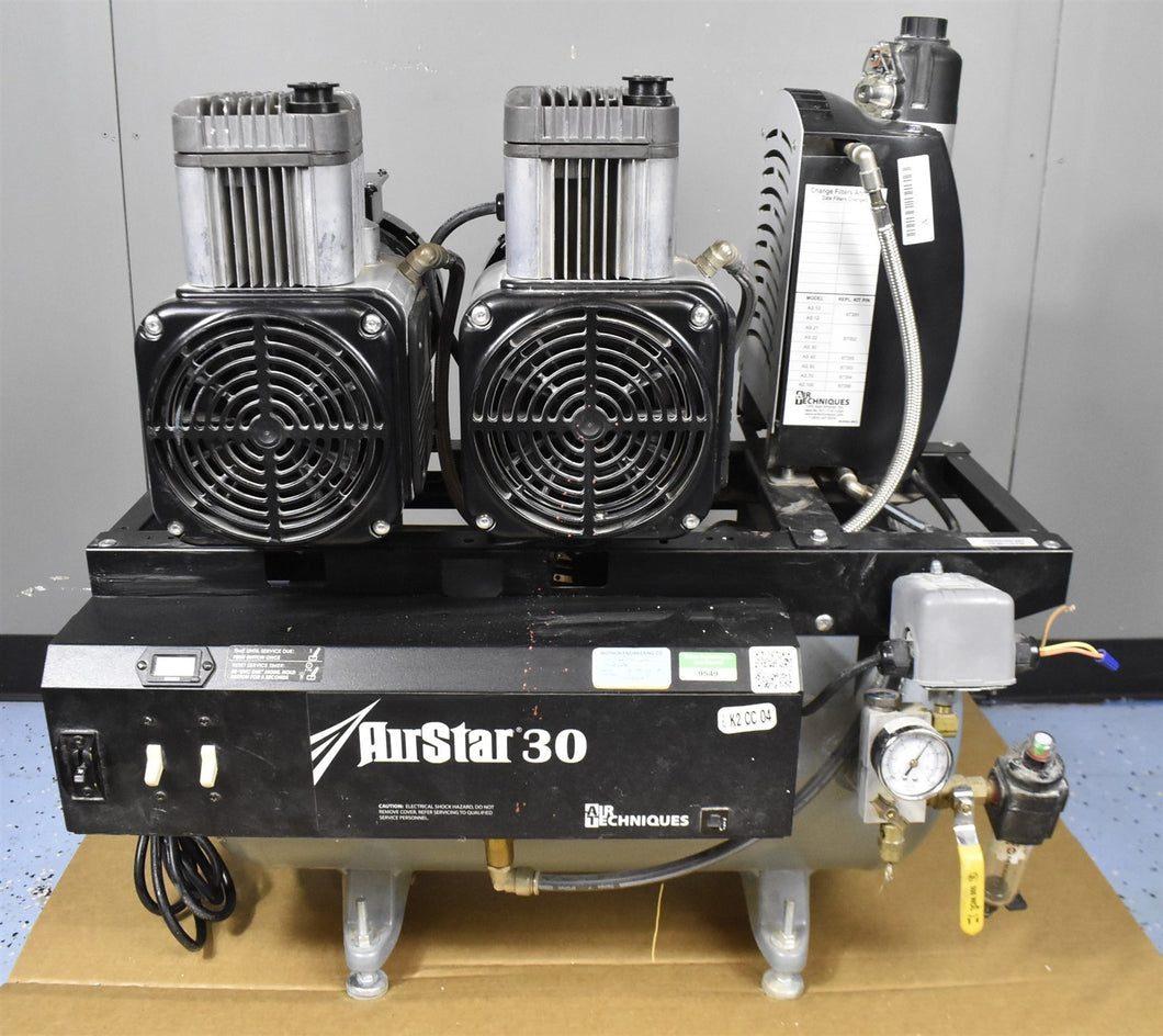 Air Techniques Airstar 30 Dental Dentistry Oil-Free Air Compressor Unit (2017)