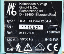 Load image into Gallery viewer, KaVo Quattrocare 2104A Dental Handpiece Lubrication &amp; Cleaning System
