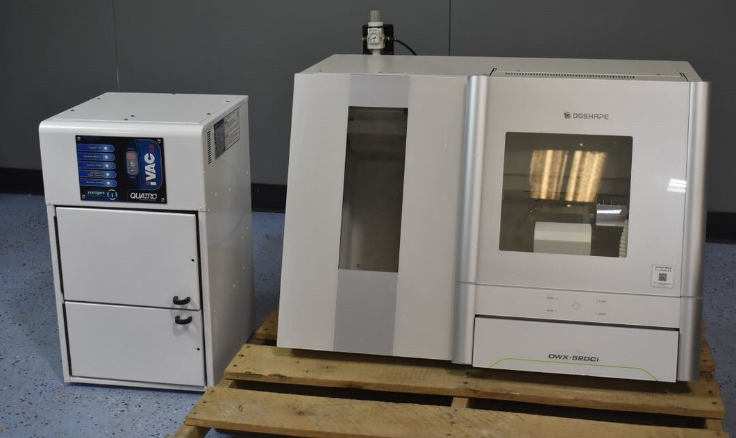 Roland DGSHAPE DWX-52DCi Dental CAD/CAM Mill w/ QUATRO iVAC Dust Collector