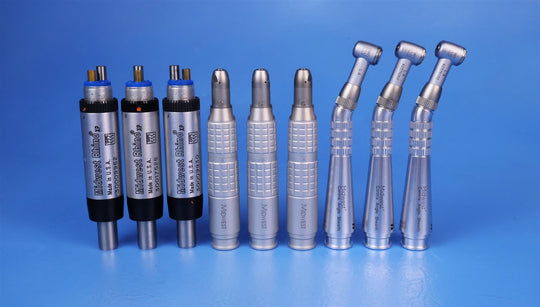 Lot of 9 Midwest Dental Handpieces/Attachments/Motors SOLD AS IS