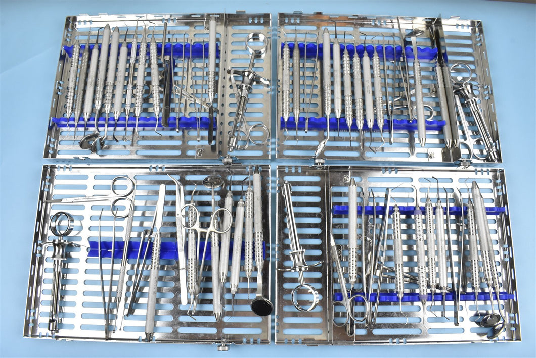Lot of 4 Hu-Friedy Dental Restorative Instrument Kits