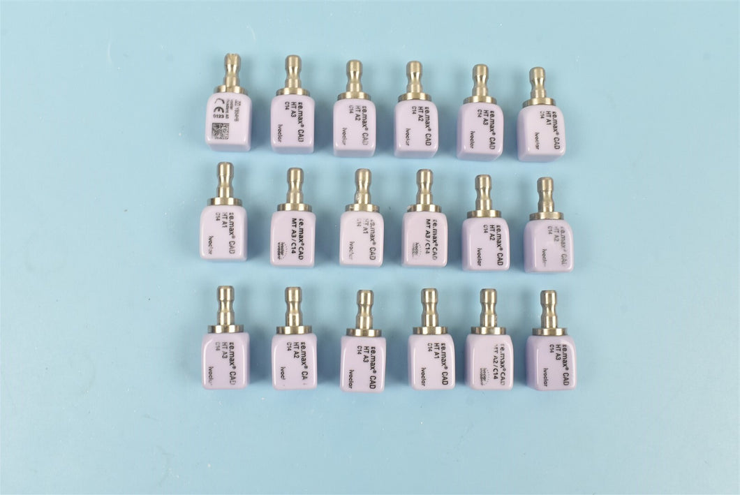 Lot of 18 Ivoclar Vivadent Dental Milling Blocks for CAD/CAM Dentistry