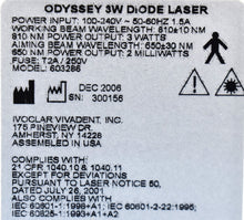 Load image into Gallery viewer, Ivoclar Vivadent Odyssey 3W Dental Dentistry Diode Laser System
