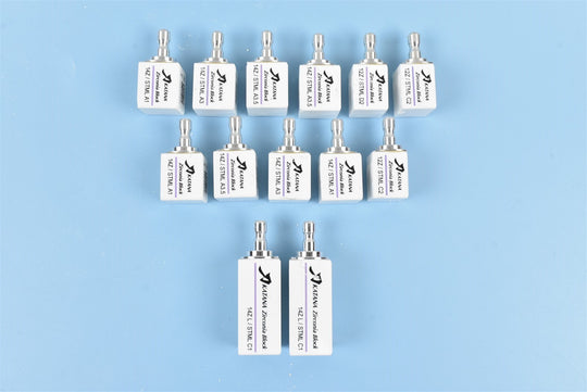 Lot of 13 Dentsply Zirconia Dental Milling Blocks for CAD/CAM Dentistry