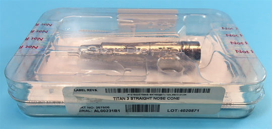 NEW UNUSED Lot of 3 Star Titan 3 Straight Nose Cone Dental Handpiece Attachments