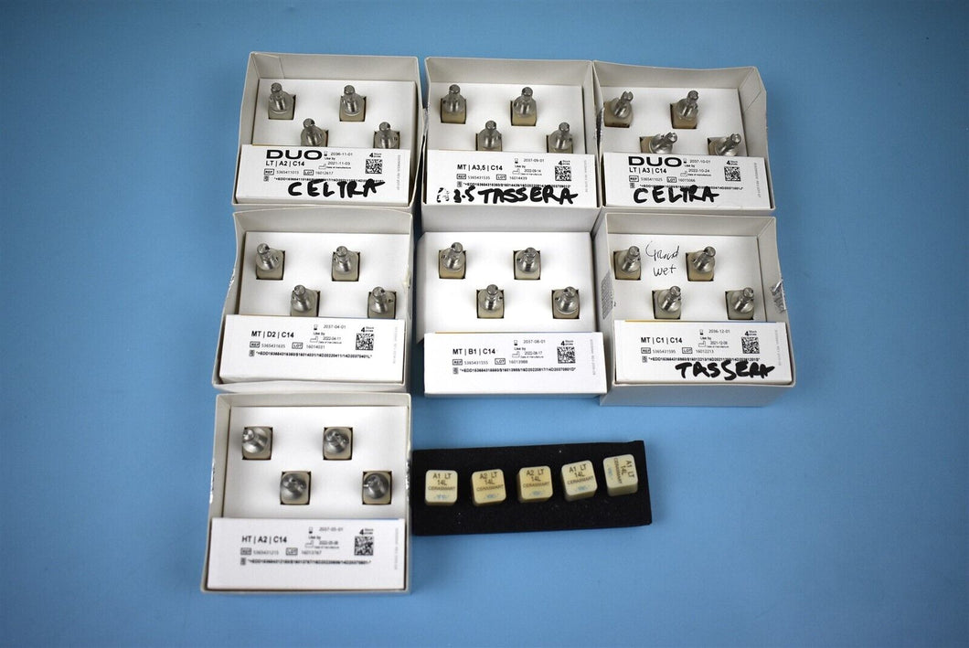 Lot of 29 CEREC Tessera/Cerasmart Dentsply CAD/CAM Dentistry Milling Blocks