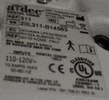Load image into Gallery viewer, Adec 311 with 541 12 O&#39;Clock Rear Delivery, 375L Exam Light, 421 &amp; 422 Stools.

