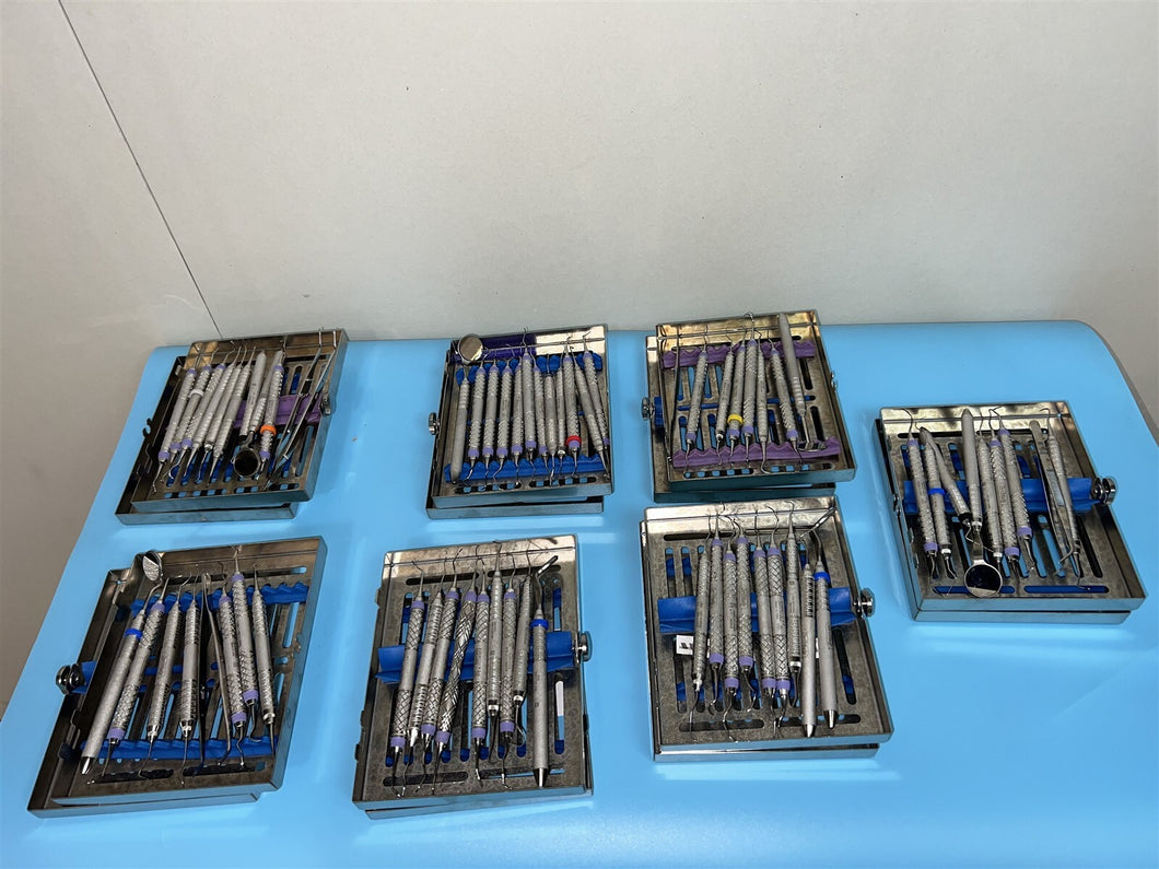 Lot of 7 Henry Schein Dental Basic Instrument Kits