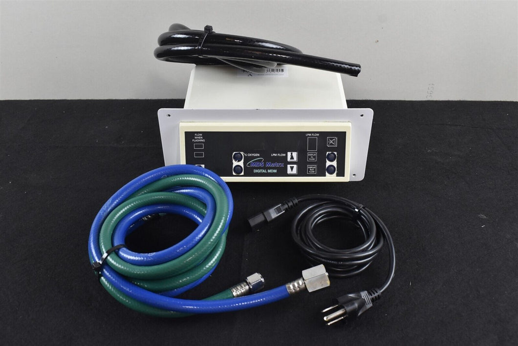 Matrx MDM Digital Dental Nitrous N2O Flowmeter Conscious Sedation Unit