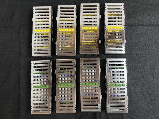 Lot of 8 Hu-Friedy Dental Basic & Prophy Exam Instrument Kits