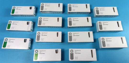 NEW UNUSED Lot of 14 Nobel Biocare NobelActive Dental Implant Systems