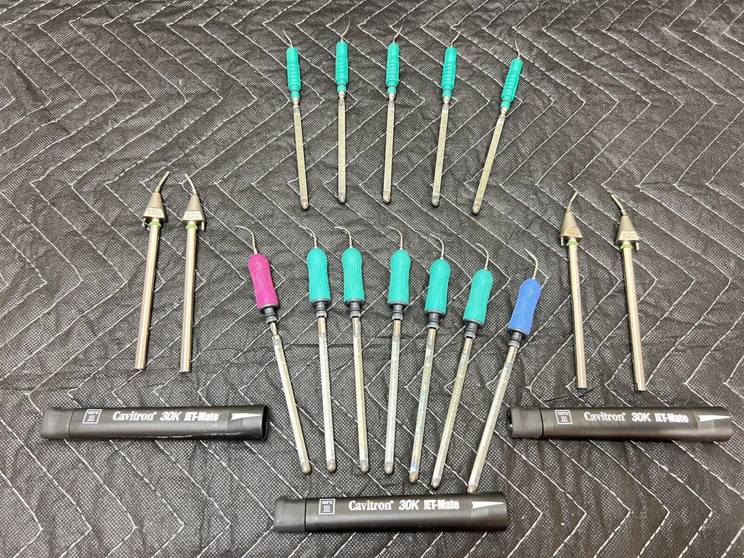 Lot of Dentsply Cavitron Dental Dentistry JET-Mate Handpieces & Inserts