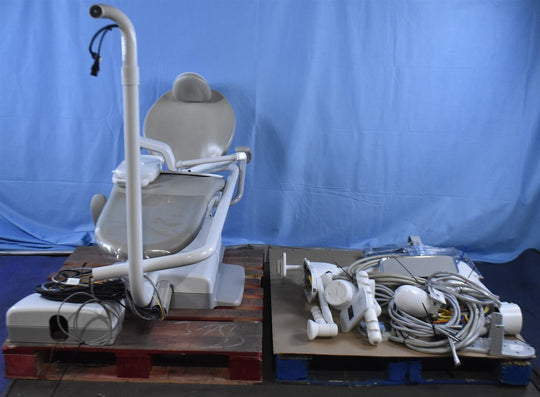 Adec 311 Dental Exam Chair with 541 12 O'Clock Rear Delivery, 375L Exam Light