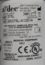 Load image into Gallery viewer, Adec 311 Dental Exam Chair with 541 12 O'Clock Rear Delivery, 375L Exam Light
