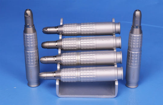 Lot of 6 Midwest Straight Nosecone Dental Dentistry Handpiece Attachments