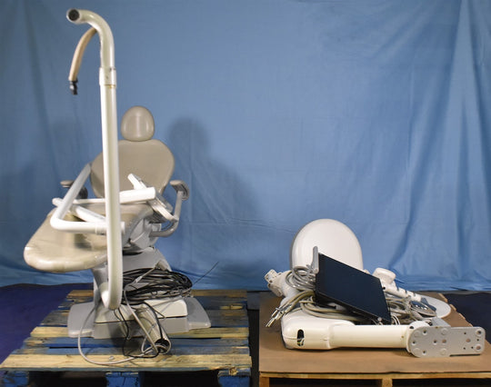 Adec 311 Dental Chari with 541 12 O'Clock Rear Delivery, 375L Exam Light