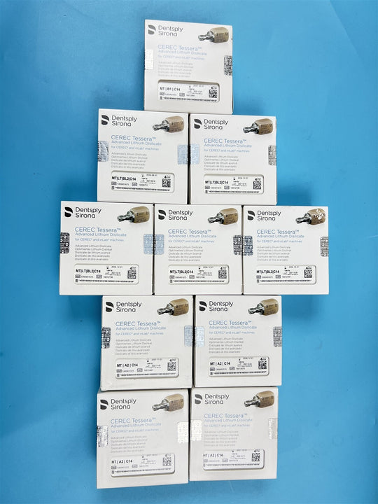 NEW UNUSED Lot of 44 Dentsply Sirona Tessera Dental CAD/CAM Milling Blocks