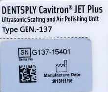Load image into Gallery viewer, Dentsply Cavitron Jet Plus Gen-137 Dental Ultrasonic Scaler/Air Polisher (2018)

