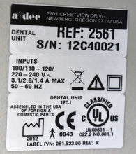 Load image into Gallery viewer, Adec 2561 Dental Mobile Chairside Delivery System
