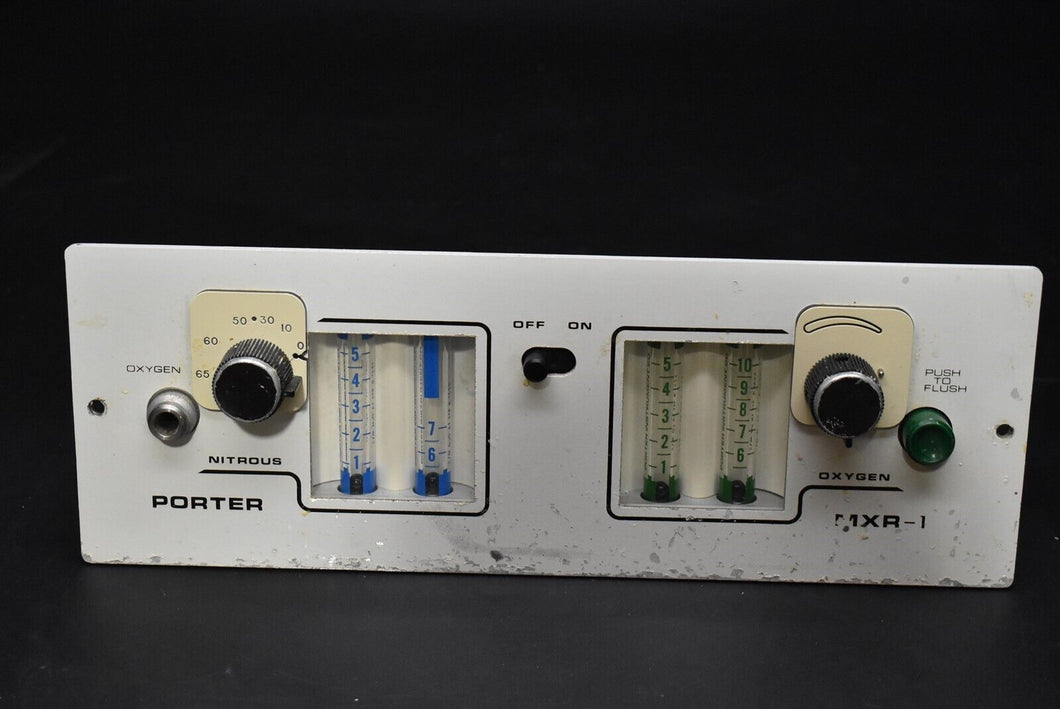 Porter 2055 MXR-1 Dental Nitrous N2O Flowmeter Conscious Sedation Unit